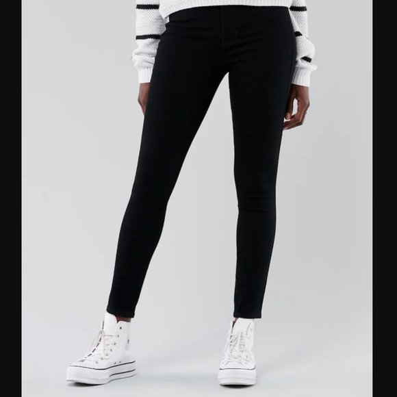 Ultra High-Rise Super Skinny Jeans, 25x31, Black - Picture 2 of 15